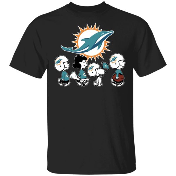 The Peanuts Snoopy And Friends Cheer For The Miami Dolphins NFL Shirt