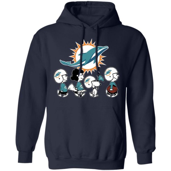 The Peanuts Snoopy And Friends Cheer For The Miami Dolphins NFL Shirt