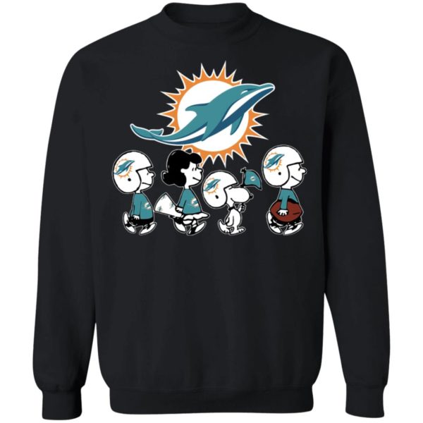 The Peanuts Snoopy And Friends Cheer For The Miami Dolphins NFL Shirt