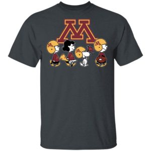 The Peanuts Snoopy And Friends Cheer For The Minnesota Golden Gophers NCAA Shirt