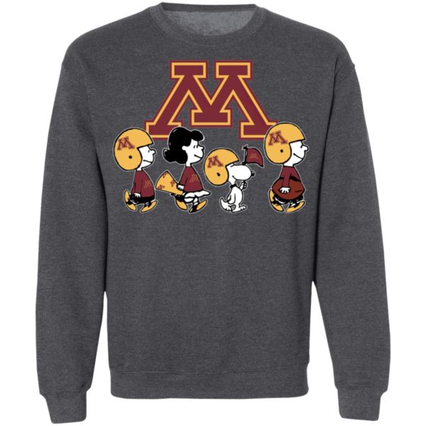 The Peanuts Snoopy And Friends Cheer For The Minnesota Golden Gophers NCAA Shirt