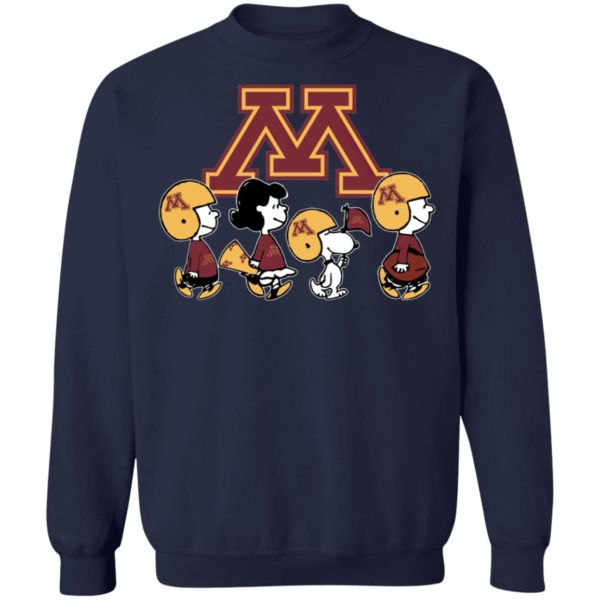 The Peanuts Snoopy And Friends Cheer For The Minnesota Golden Gophers NCAA Shirt