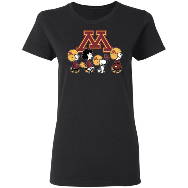 The Peanuts Snoopy And Friends Cheer For The Minnesota Golden Gophers NCAA Shirt