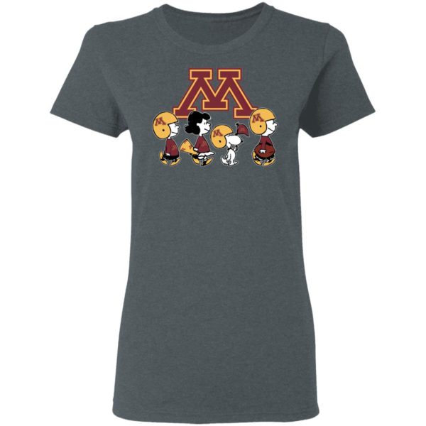 The Peanuts Snoopy And Friends Cheer For The Minnesota Golden Gophers NCAA Shirt