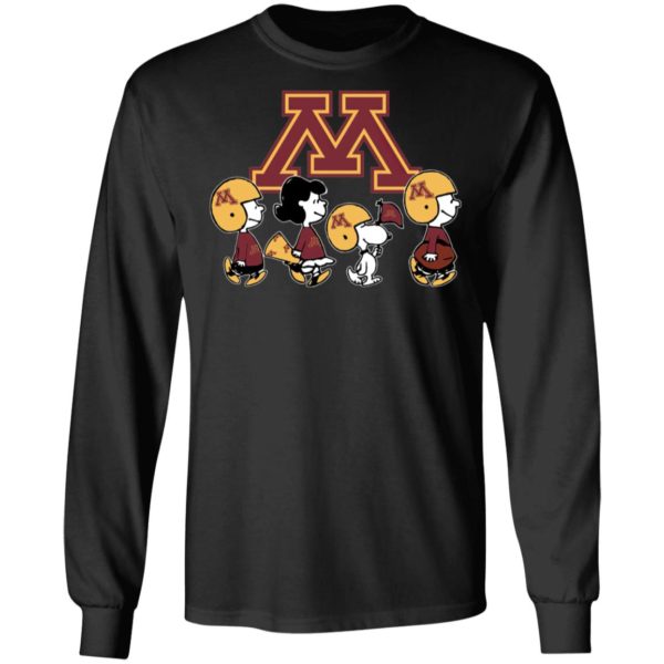 The Peanuts Snoopy And Friends Cheer For The Minnesota Golden Gophers NCAA Shirt