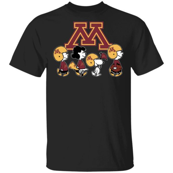 The Peanuts Snoopy And Friends Cheer For The Minnesota Golden Gophers NCAA Shirt