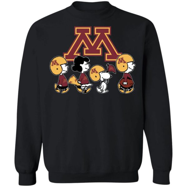 The Peanuts Snoopy And Friends Cheer For The Minnesota Golden Gophers NCAA Shirt