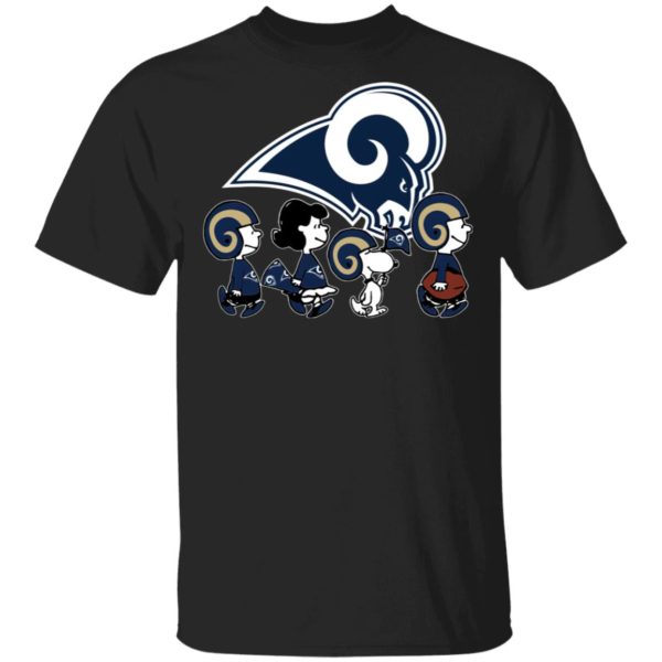 The Peanuts Snoopy And Friends Cheer For The Los Angeles Rams NFL Shirt