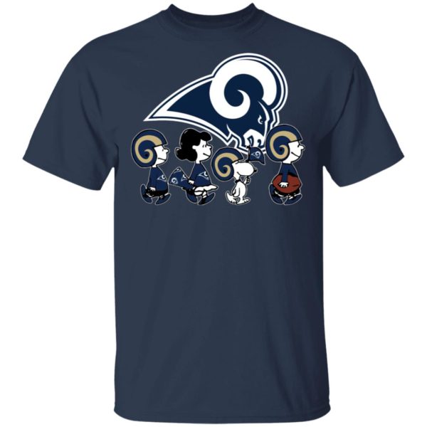 The Peanuts Snoopy And Friends Cheer For The Los Angeles Rams NFL Shirt