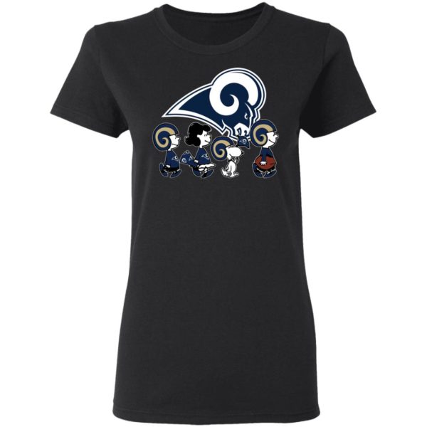 The Peanuts Snoopy And Friends Cheer For The Los Angeles Rams NFL Shirt