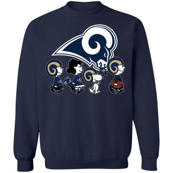 The Peanuts Snoopy And Friends Cheer For The Los Angeles Rams NFL Shirt