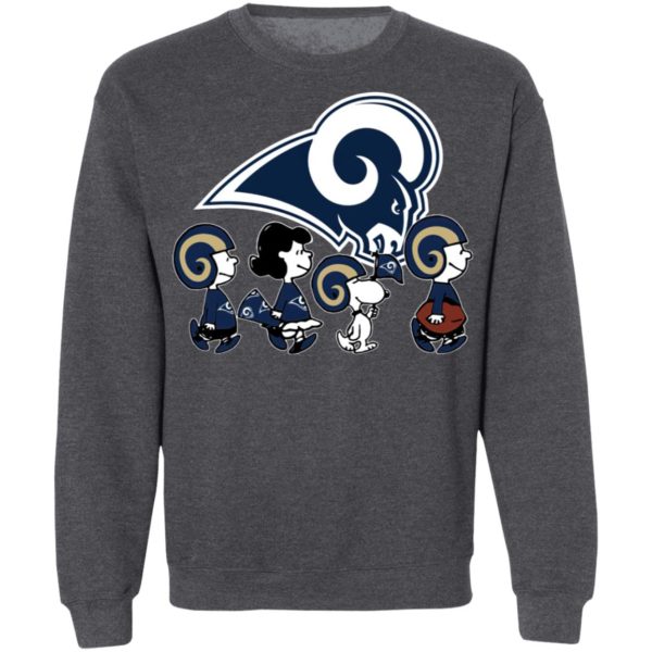 The Peanuts Snoopy And Friends Cheer For The Los Angeles Rams NFL Shirt