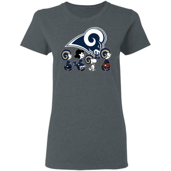 The Peanuts Snoopy And Friends Cheer For The Los Angeles Rams NFL Shirt