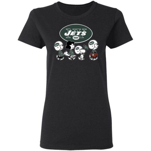 The Peanuts Snoopy And Friends Cheer For The New York Jets NFL Shirt