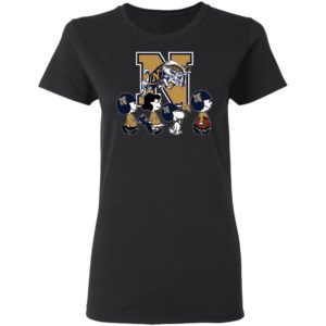 The Peanuts Snoopy And Friends Cheer For The Navy Midshipmen NCAA Shirt