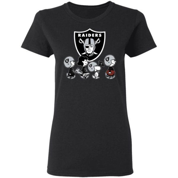 The Peanuts Snoopy And Friends Cheer For The Oakland Raiders NFL Shirt