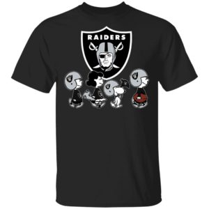 The Peanuts Snoopy And Friends Cheer For The Oakland Raiders NFL Shirt