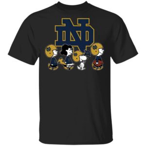 The Peanuts Snoopy And Friends Cheer For The Notre Dame Fighting Irish NCAA Shirt