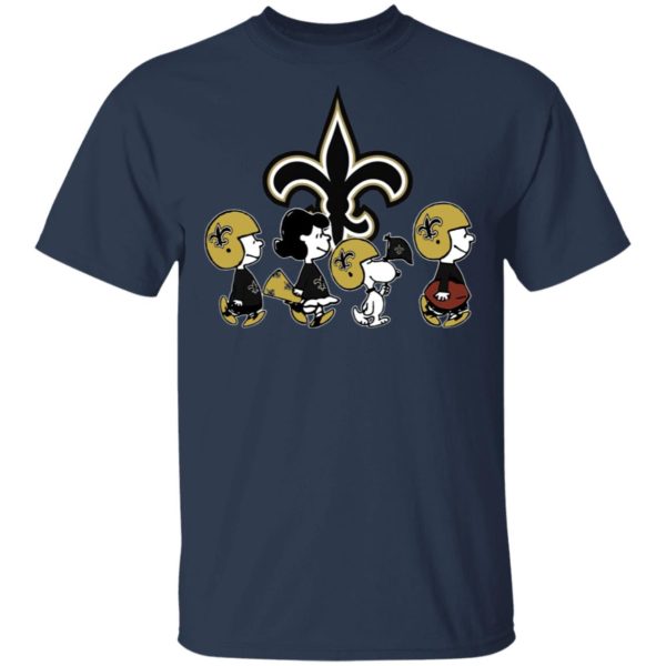 The Peanuts Snoopy And Friends Cheer For The New Orleans Saints NFL Shirt