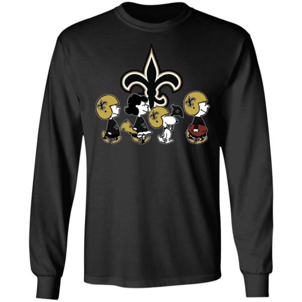 The Peanuts Snoopy And Friends Cheer For The New Orleans Saints NFL Shirt