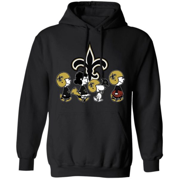 The Peanuts Snoopy And Friends Cheer For The New Orleans Saints NFL Shirt