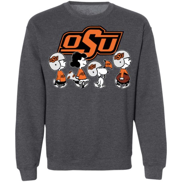 The Peanuts Snoopy And Friends Cheer For The Oklahoma State Cowboys NCAA Shirt