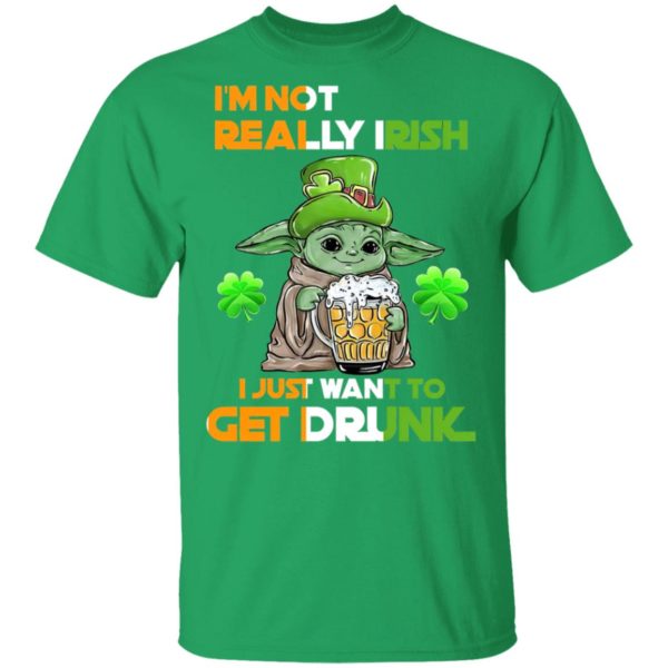 Baby Yoda Irish drunk I Happy St. Patrick’s day Shirt