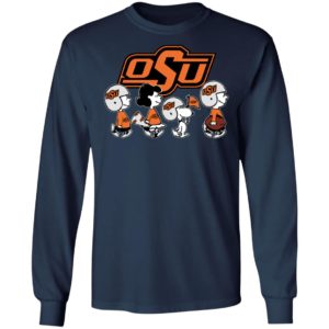 The Peanuts Snoopy And Friends Cheer For The Oklahoma State Cowboys NCAA Shirt