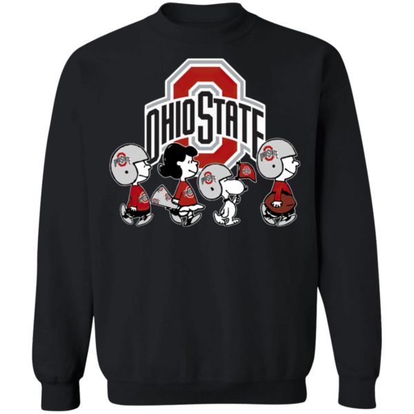 The Peanuts Snoopy And Friends Cheer For The Ohio State Buckeyes NCAA Shirt
