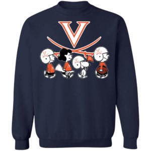 The Peanuts Snoopy And Friends Cheer For The Virginia Cavaliers NCAA Shirt