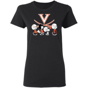 The Peanuts Snoopy And Friends Cheer For The Virginia Cavaliers NCAA Shirt