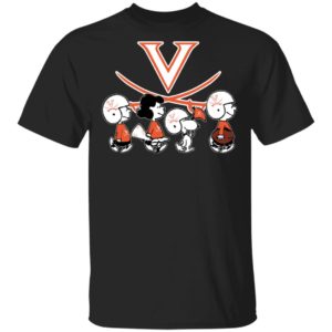The Peanuts Snoopy And Friends Cheer For The Virginia Cavaliers NCAA Shirt