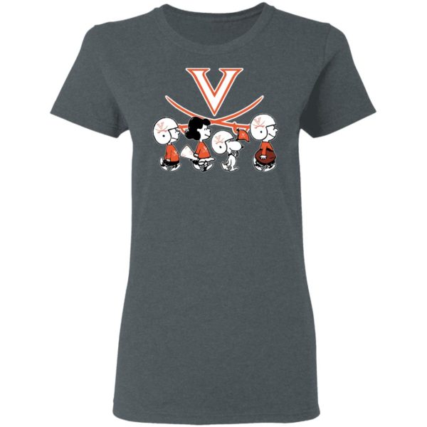 The Peanuts Snoopy And Friends Cheer For The Virginia Cavaliers NCAA Shirt