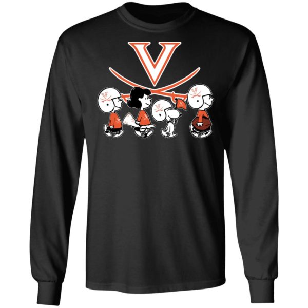 The Peanuts Snoopy And Friends Cheer For The Virginia Cavaliers NCAA Shirt