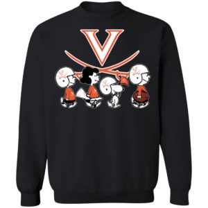 The Peanuts Snoopy And Friends Cheer For The Virginia Cavaliers NCAA Shirt