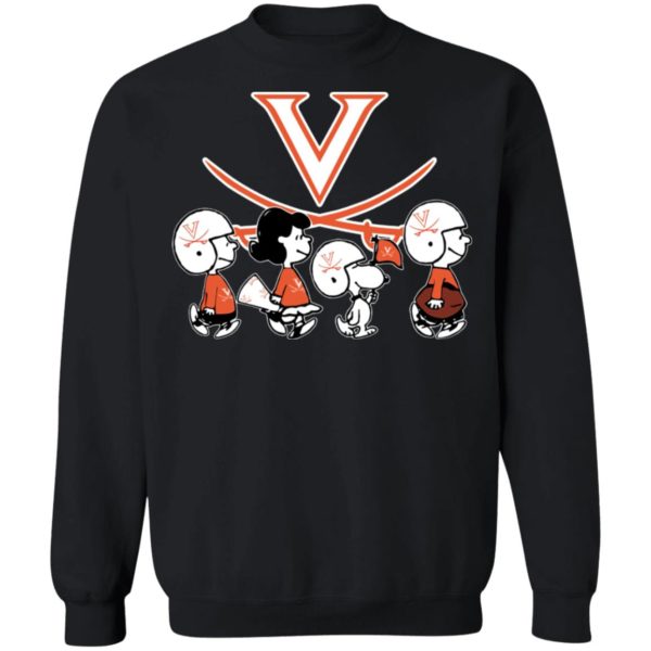 The Peanuts Snoopy And Friends Cheer For The Virginia Cavaliers NCAA Shirt