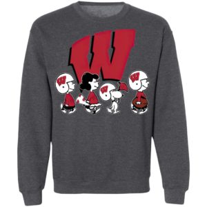 The Peanuts Snoopy And Friends Cheer For The Wisconsin Badgers NCAA Shirt