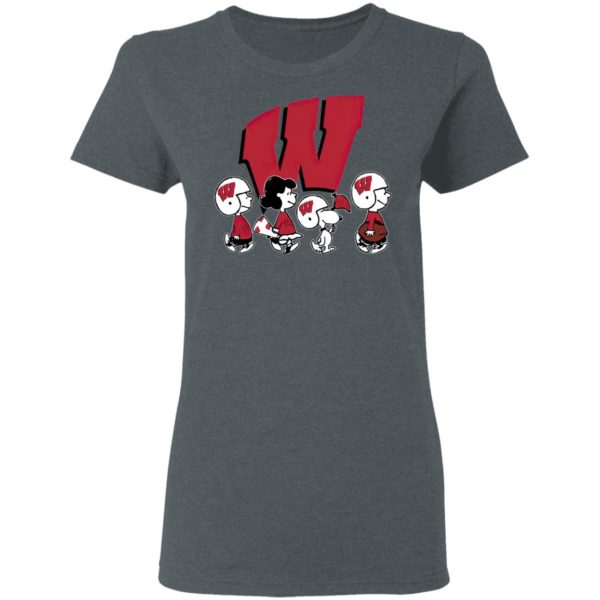 The Peanuts Snoopy And Friends Cheer For The Wisconsin Badgers NCAA Shirt