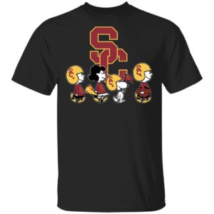 The Peanuts Snoopy And Friends Cheer For The USC Trojans NCAA Shirt