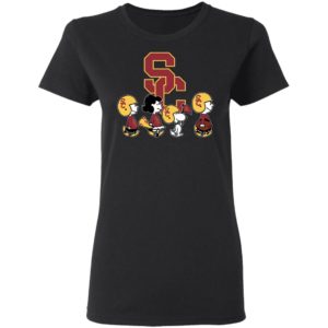 The Peanuts Snoopy And Friends Cheer For The USC Trojans NCAA Shirt