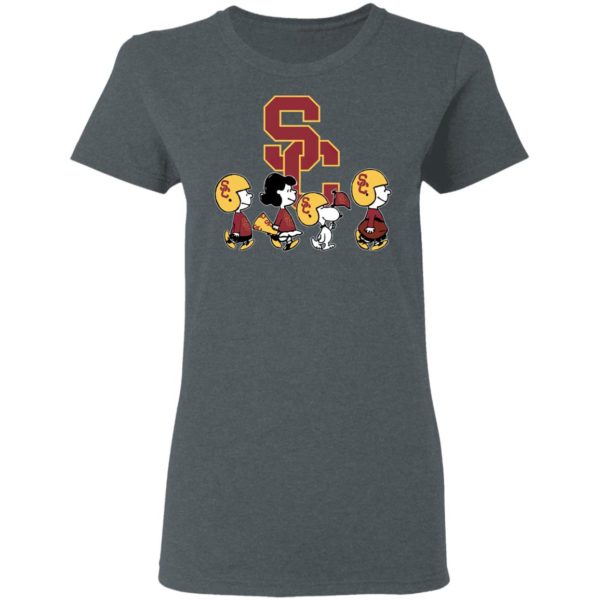 The Peanuts Snoopy And Friends Cheer For The USC Trojans NCAA Shirt