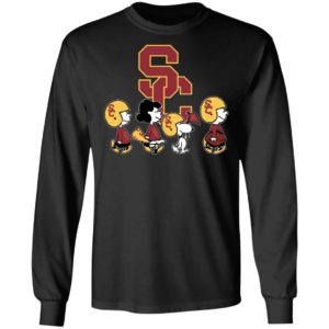 The Peanuts Snoopy And Friends Cheer For The USC Trojans NCAA Shirt