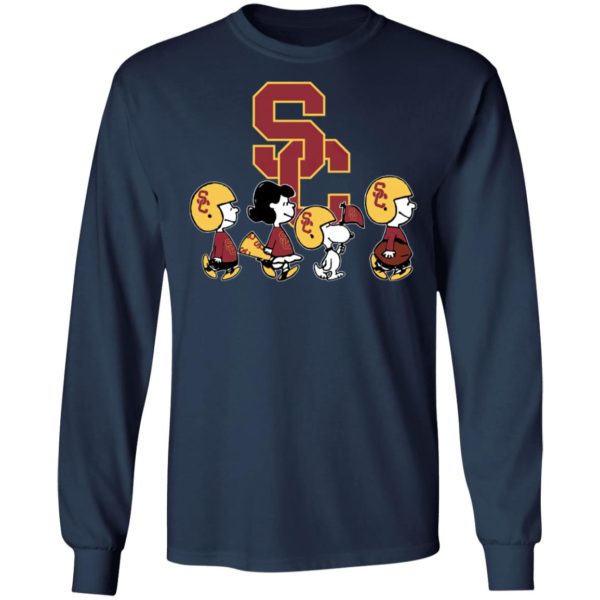 The Peanuts Snoopy And Friends Cheer For The USC Trojans NCAA Shirt