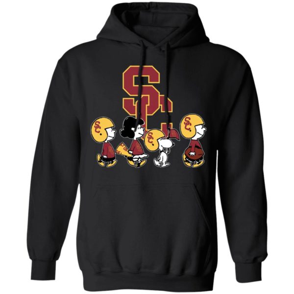 The Peanuts Snoopy And Friends Cheer For The USC Trojans NCAA Shirt