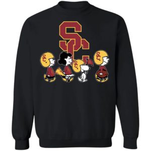 The Peanuts Snoopy And Friends Cheer For The USC Trojans NCAA Shirt