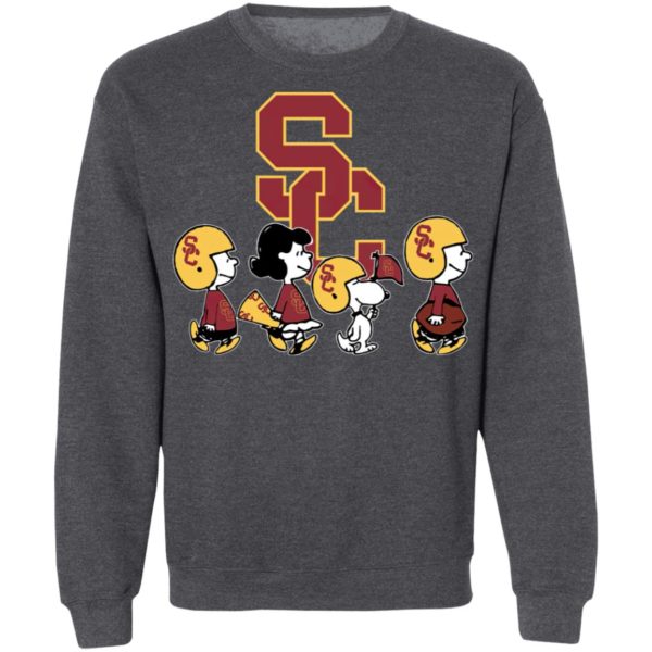 The Peanuts Snoopy And Friends Cheer For The USC Trojans NCAA Shirt