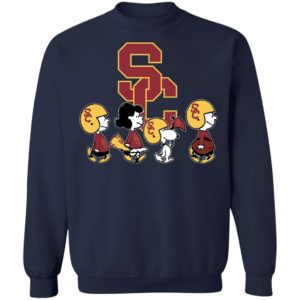 The Peanuts Snoopy And Friends Cheer For The USC Trojans NCAA Shirt