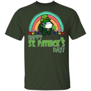Among us rainbow Quarantine Happy St. Patrick’s day shirt