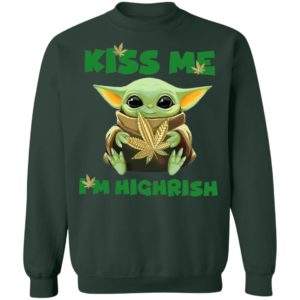 Baby Yoda Happy St. Patrick’s day Kiss me I am Highrish shirt