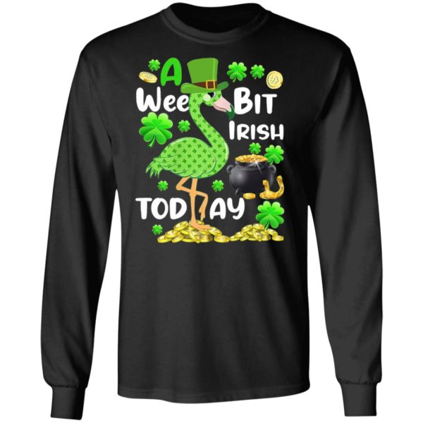 Flamingo A wee bit Irish today Happy St. Patrick’s day Shamrock Shirt